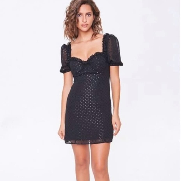 Forever 21 Dresses & Skirts - Forever 21 Black Lace Mini Dress